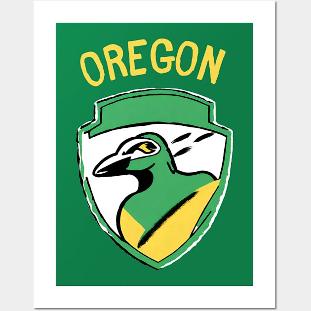 Arena Sports of Oregon Football Player Team Spirit of American Football Game Day Wall Art by DaysuCollege